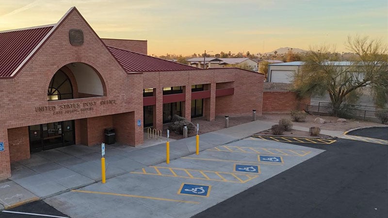 casa grande post office parking lot ada markings