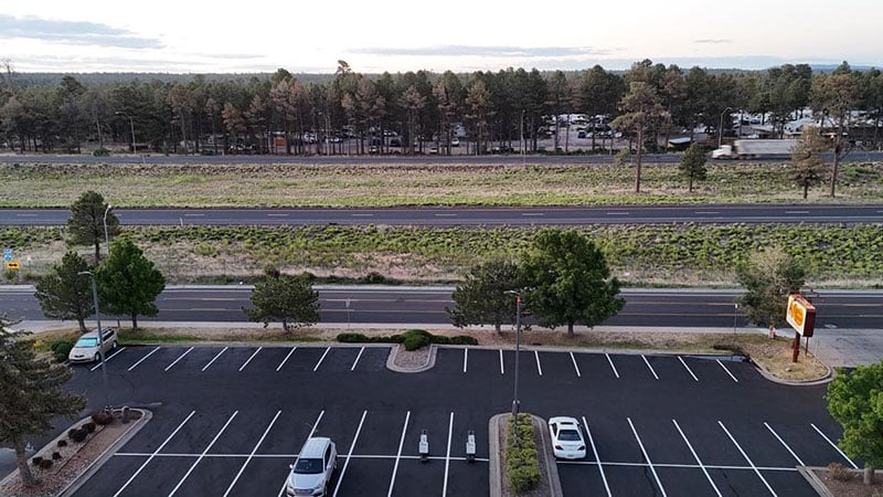 parking lot striping for cracker barrel