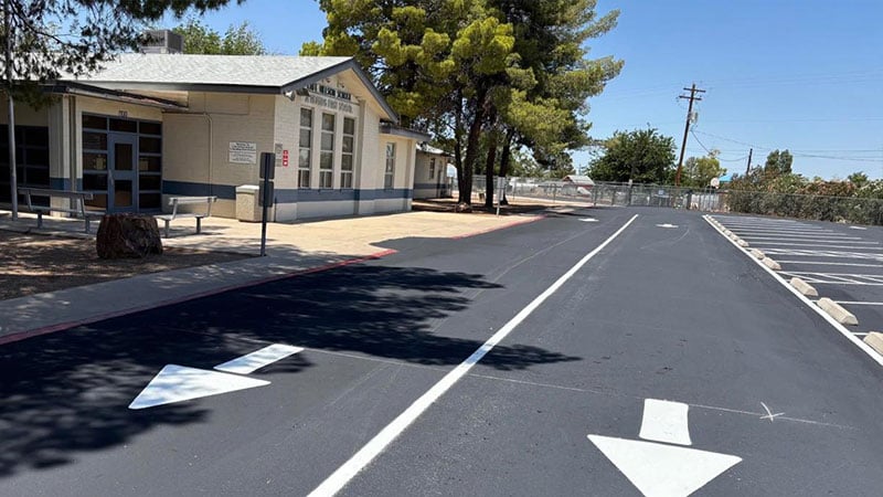 safford school district parking lot sealing and striping